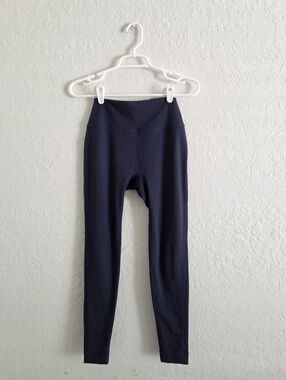 Set Active Sportbody Navy Blue High Rise Yoga Running Leggings